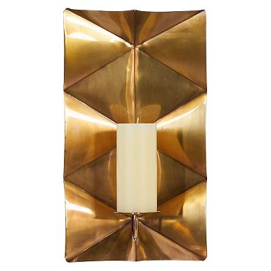 Stella & Eve Metallic Candleholder Sconce Wall Decor