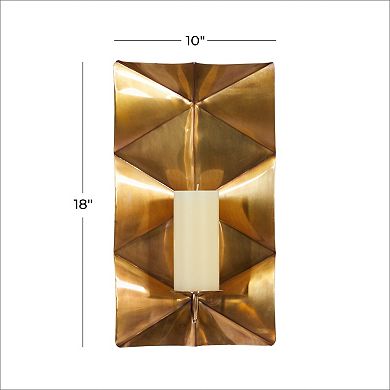 Stella & Eve Metallic Candleholder Sconce Wall Decor