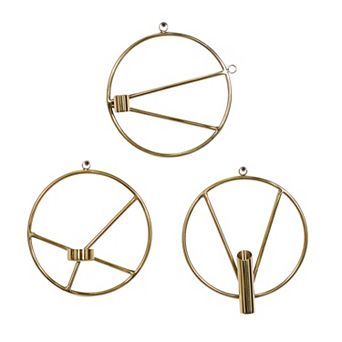 Stella & Eve Candleholder Geometric Wall Decor 3 pc Set