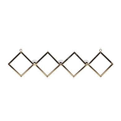 Stella & Eve 10-Hook Diamond Wall Decor 3-piece Set
