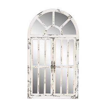 Stella & Eve Distressed Window Wall Mirror