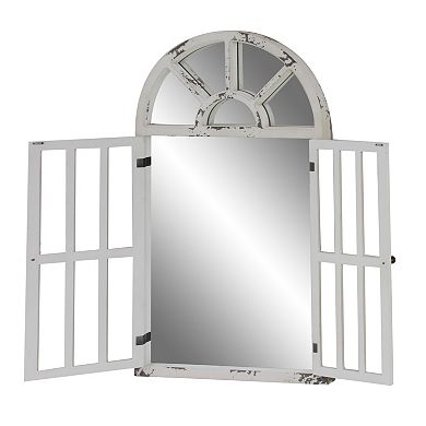 Stella & Eve Distressed Window Wall Mirror