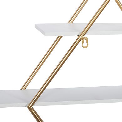 Stella & Eve Glam Diamond 3-Shelf Wall Decor