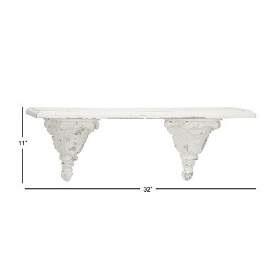 Stella & Eve Distressed Vintage Wall Shelf