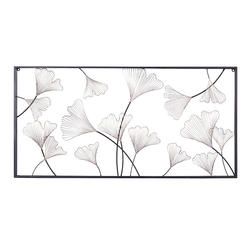 Stella & Eve Gold Iron Floral Wall Decor