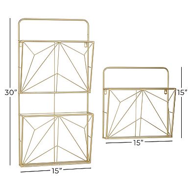 Stella & Eve Geometric Folder Wall Decor 2-piece Set