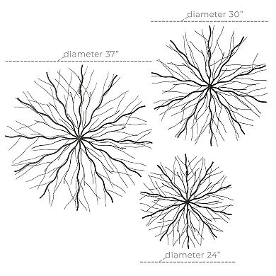 Stella & Eve Sunburst Wall Decor 3-piece Set