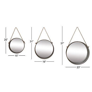 Stella & Eve Circle Wall Mirror 3-piece Set