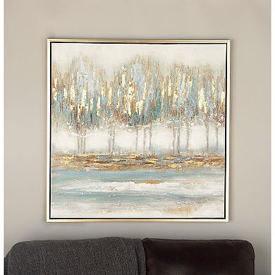 Stella & Eve Metallic Abstract Tree Framed Wall Art