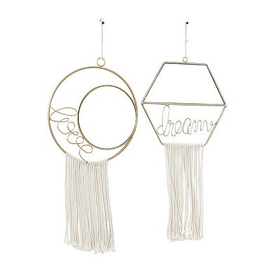 Stella & Eve Mirror Dream Love Wall Decor 2-piece Set