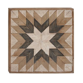 Stella & Eve Abstract Farmhouse Wood Wall Decor