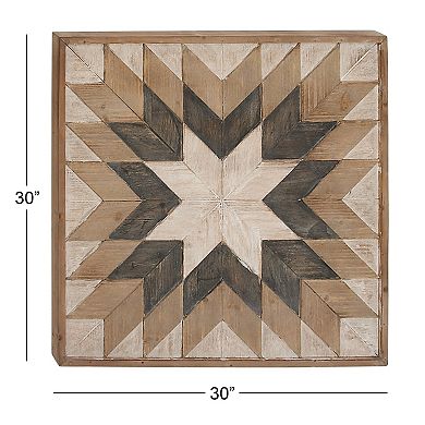 Stella & Eve Abstract Farmhouse Wood Wall Decor