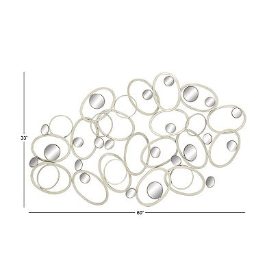 Stella & Eve Silver Finish Mirror Wall Decor