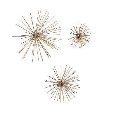 Stella & Eve Metallic Sunburst Wall Decor 3-piece Set