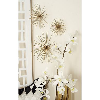 Stella & Eve Metallic Sunburst Wall Decor 3-piece Set