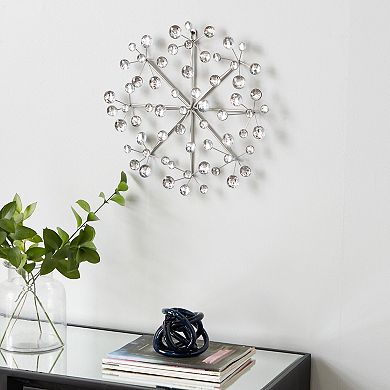 Stella & Eve Silver Finish Sunburst Wall Decor