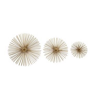 Stella & Eve Burst Metallic Wall Decor 3 pc Set