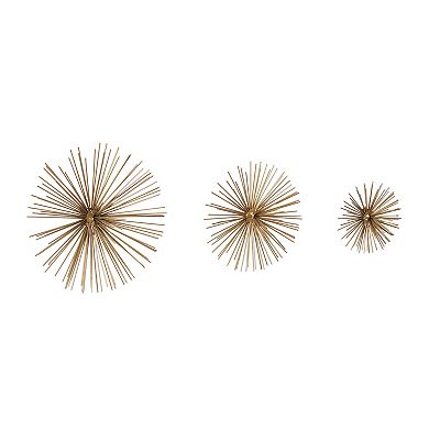 Stella & Eve Burst Metallic Wall Decor 3-piece Set