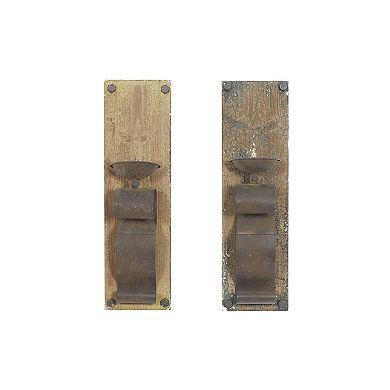 Stella & Eve Wood Wall Sconce 2-Piece Set