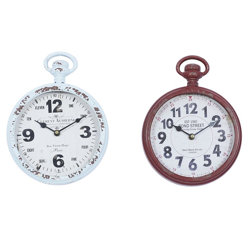 17916021 Stella & Eve Vintage Stop Watch Wall Clock 2-Piece sku 17916021