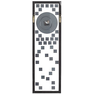 Stella & Eve Silver Glass Wall Clock