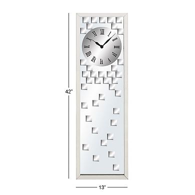 Stella & Eve Silver Glass Wall Clock