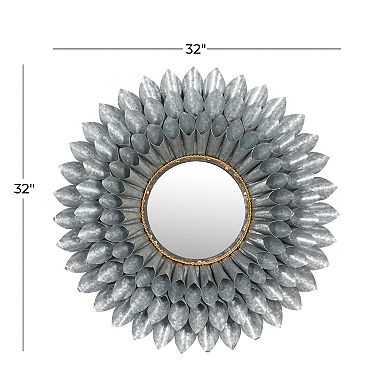 Stella & Eve Floral Metal Wall Mirror