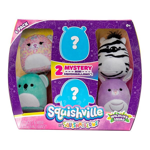 Squishville Mini Squishmallow 6pk Wildlife Squad