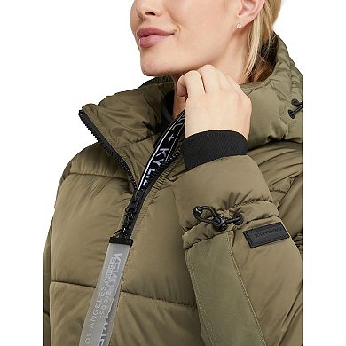 Women's KENDALL & KYLIE Coolidge Quilted & Sherpa Puffer Coat
