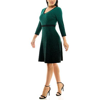 Women's Nina Leonard Ombre Sweater Dress