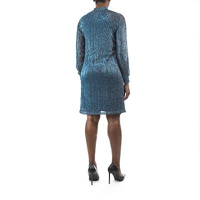 nina leonard sequin dress Women's Nina Leonard Sequin Mockneck Dress