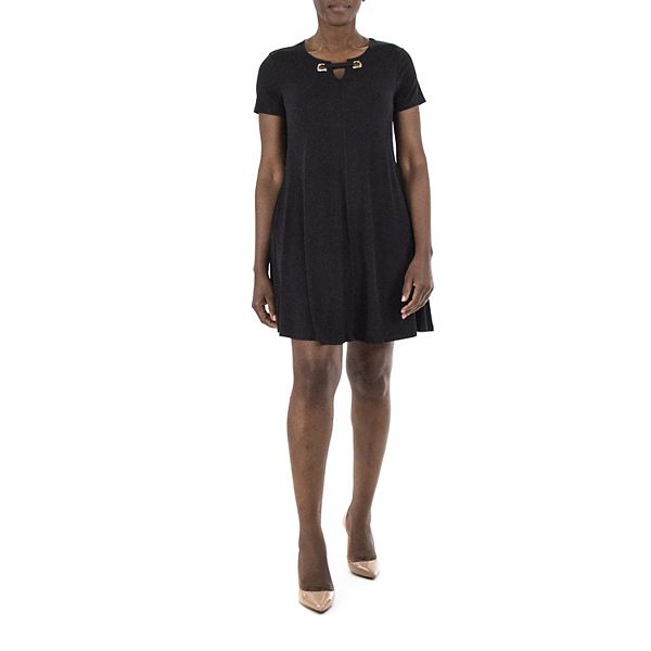 Women's Nina Leonard Embellished Swing Dress