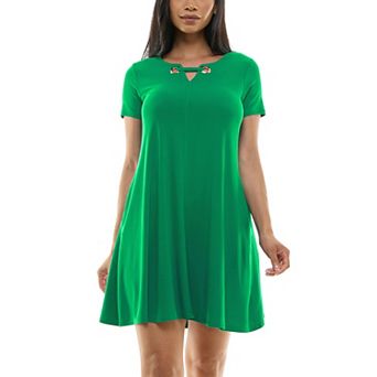 Women's Nina Leonard Embellished Swing Dress