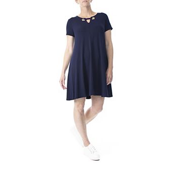 Women's Nina Leonard Embellished Swing Dress