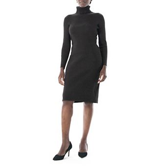 Women's Nina Leonard Midi Sheath Sweater Dress