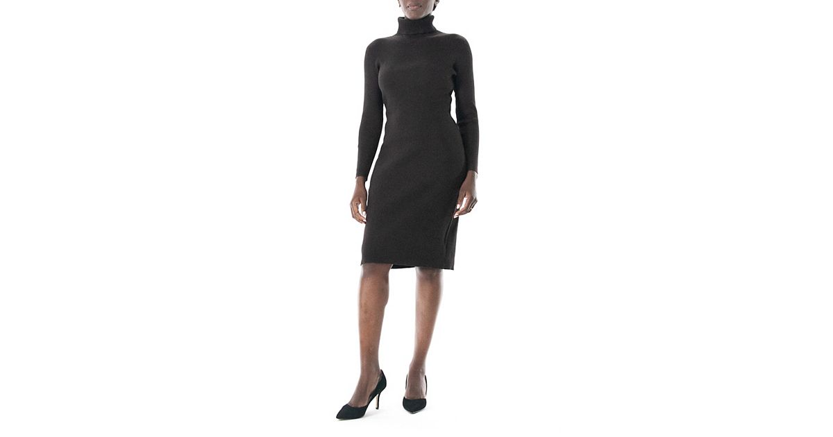 dark brown turtleneck dress Womens Dresses, Clothing The Weekday turtle neck RRSOLIDSHIRT Long Black Peasant Dress, Color:Chocolate