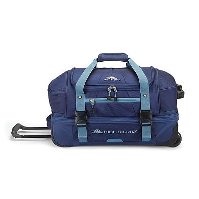 High Sierra Fairlead 22-Inch Drop Bottom Wheeled Duffel Bag