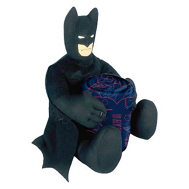 Batman Cyber Symbols Character Hugger Pillow & Silk Touch Throw Set