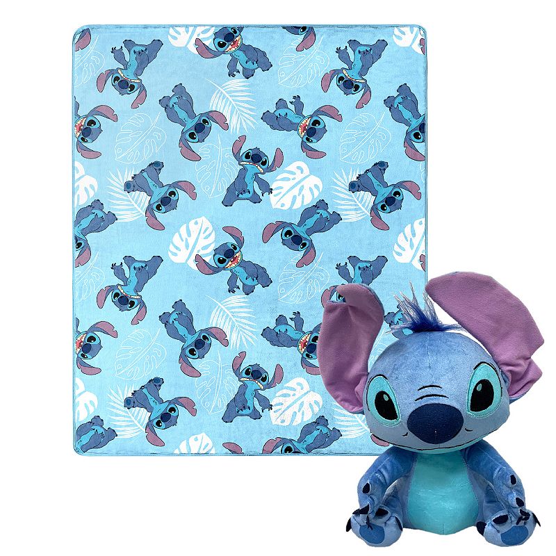 Lilo & Stitch Classic Palms Character Hugger Pillow & Silk Touch Throw Set,
