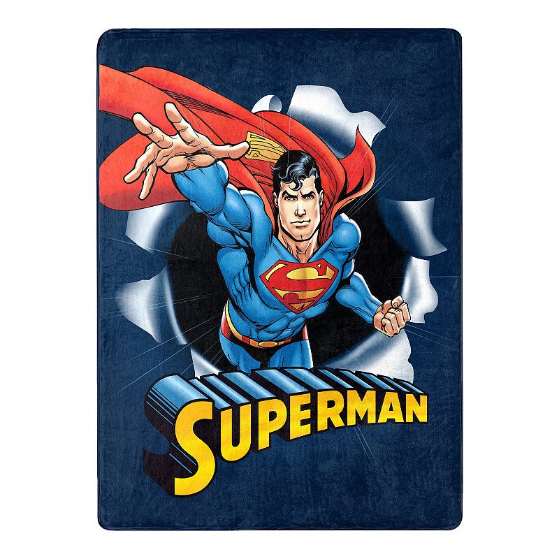 Superman Hero Burst Silk Touch Throw, Multicolor