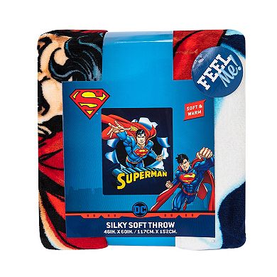 Superman Hero Burst Silk Touch Throw