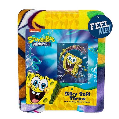 Sponge Bob Tie Dye Ready Silk Touch Throw