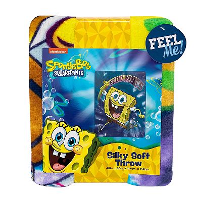 Sponge Bob Tie Dye Ready Silk Touch Throw