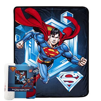 Superman To the Rescue Silk Touch Sherpa Throw
