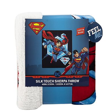 Superman To the Rescue Silk Touch Sherpa Throw