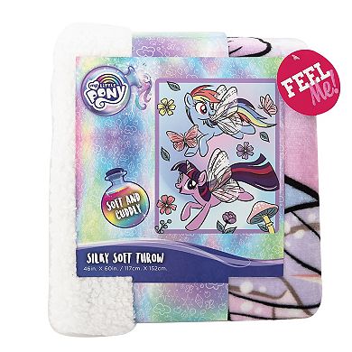 My Little Pony Floral Flight Silk Touch Sherpa Throw