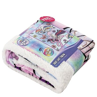 My Little Pony Floral Flight Silk Touch Sherpa Throw