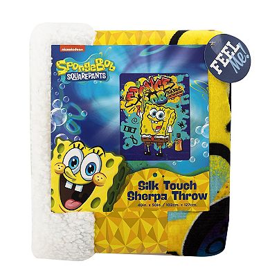 SpongeBob SquarePants Graffiti Bob Silk Touch Sherpa Throw
