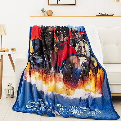 Suicide Squad 2 Poster Oversized Silk Touch Sherpa Throw