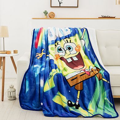 SpongeBob SquarePants OMG Oversized Silk Touch Sherpa Throw